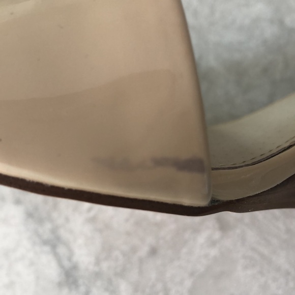 Louise et Cie Punya Nude Patent Wedge 9.5N - Picture 5 of 6